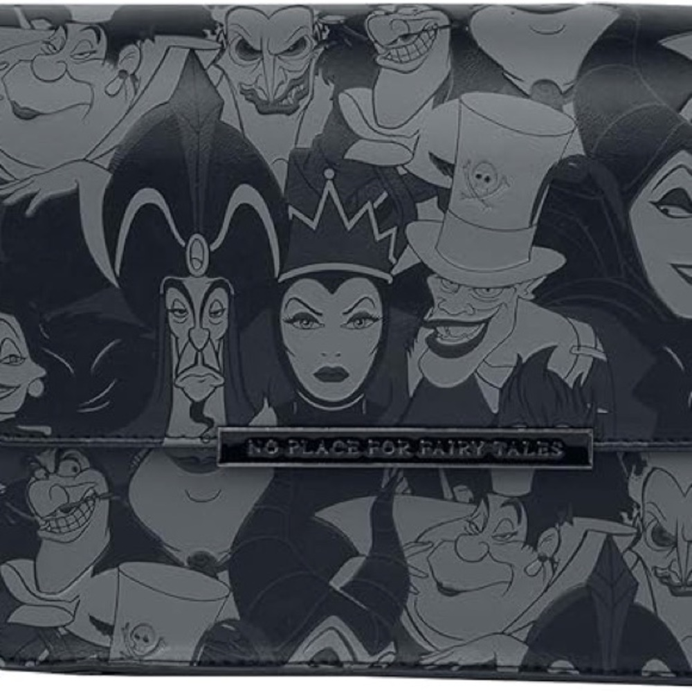 Loungefly x Disney Villains Debossed Crossbody Bag